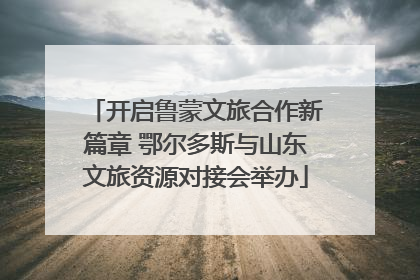 开启鲁蒙文旅合作新篇章 鄂尔多斯与山东文旅资源对接会举办