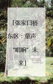 张家口桥东区：童声“唱响”未来