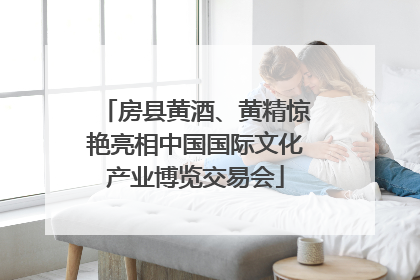 房县黄酒、黄精惊艳亮相中国国际文化产业博览交易会