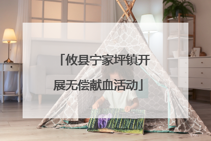 攸县宁家坪镇开展无偿献血活动