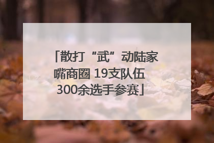 散打“武”动陆家嘴商圈 19支队伍300余选手参赛
