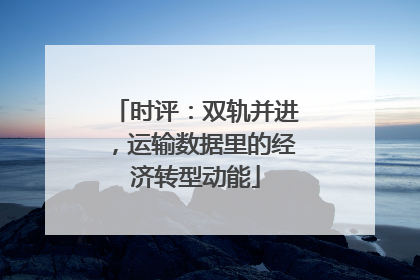 时评：双轨并进，运输数据里的经济转型动能