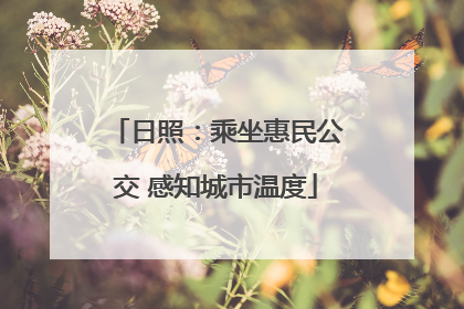 日照：乘坐惠民公交 感知城市温度