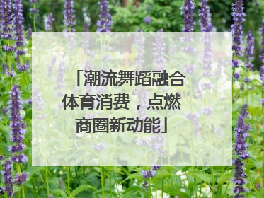 潮流舞蹈融合体育消费，点燃商圈新动能