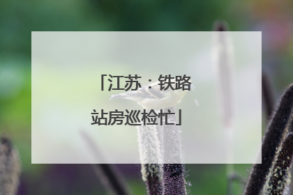 江苏：铁路站房巡检忙
