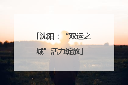 沈阳：“双运之城”活力绽放