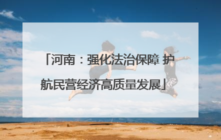 河南：强化法治保障 护航民营经济高质量发展