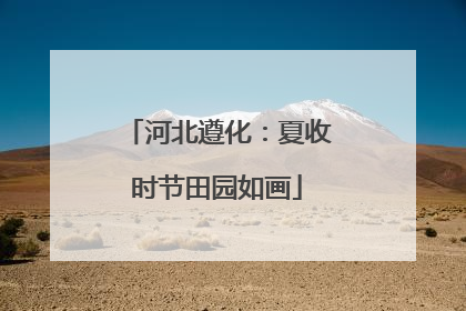 河北遵化：夏收时节田园如画