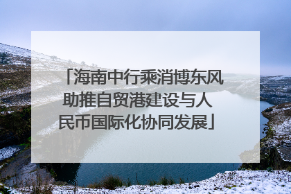 海南中行乘消博东风 助推自贸港建设与人民币国际化协同发展