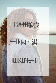 济州粮食产业园：满班长的手
