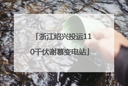 浙江绍兴投运110千伏谢慕变电站