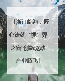 浙江临海：匠心铸就“视”界之窗 创新驱动产业腾飞