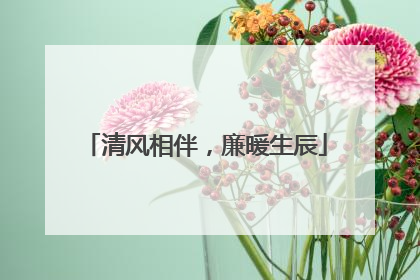 清风相伴，廉暖生辰