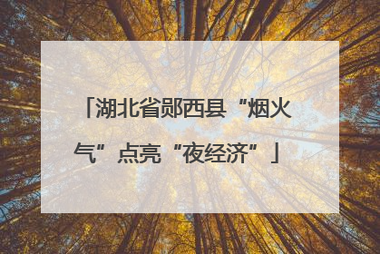 湖北省郧西县“烟火气”点亮“夜经济”