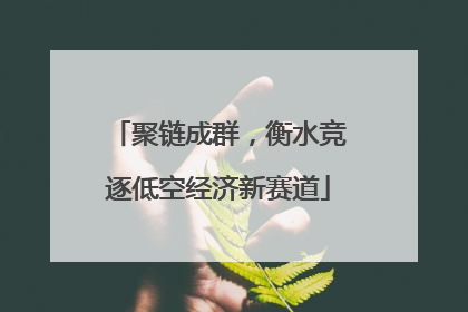 聚链成群，衡水竞逐低空经济新赛道