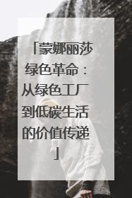 蒙娜丽莎绿色革命：从绿色工厂到低碳生活的价值传递