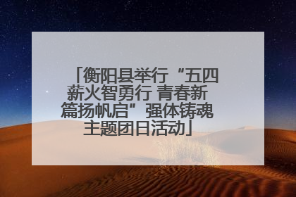 衡阳县举行“五四薪火智勇行 青春新篇扬帆启”强体铸魂主题团日活动