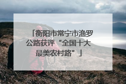 衡阳市常宁市渔罗公路获评“全国十大最美农村路”