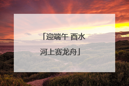 迎端午 酉水河上赛龙舟