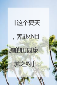 这个夏天，奔赴小目源的田园康养之约