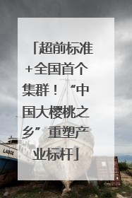 超前标准+全国首个集群！“中国大樱桃之乡”重塑产业标杆