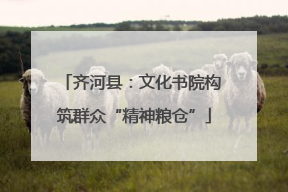 齐河县：文化书院构筑群众“精神粮仓”
