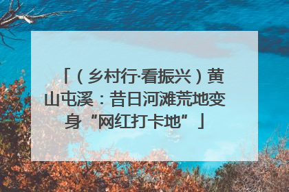 （乡村行·看振兴）黄山屯溪：昔日河滩荒地变身“网红打卡地”