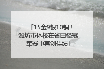 15金9银10铜！潍坊市体校在省田径冠军赛中再创佳绩