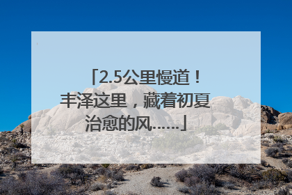 2.5公里慢道！丰泽这里，藏着初夏治愈的风……