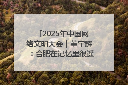 2025年中国网络文明大会｜董宇辉：合肥在记忆里很遥远也很亲切