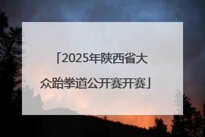 2025年陕西省大众跆拳道公开赛开赛