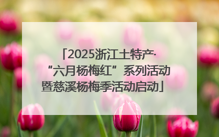 2025浙江土特产·“六月杨梅红”系列活动暨慈溪杨梅季活动启动
