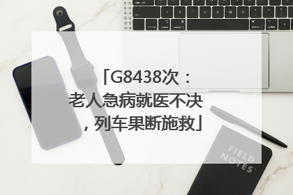 G8438次：老人急病就医不决，列车果断施救